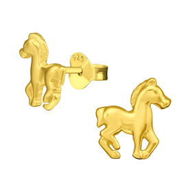 Pferd Kinder Ohrringe 925 Silber