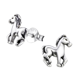Pferd Kinder Ohrringe 925 Silber