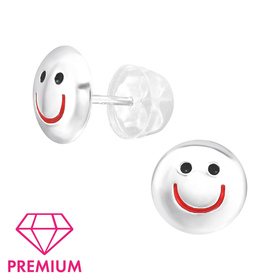 Gesicht Kinder Premium Ohrringe 925 Silber