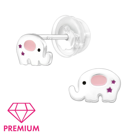 Elefant Kinder Premium Ohrringe 925 Silber