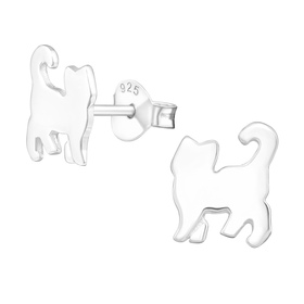 Katze Kinder Ohrringe 925 Silber