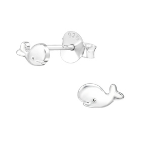 Wal Kinder Ohrringe 925 Silber