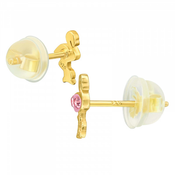 Flamingo Kinder Premium Ohrringe 925 Silber