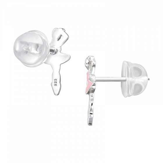 Ballerina Kinder Premium Ohrringe 925 Silber