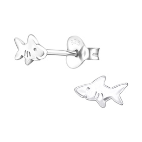 Hai Kinder Ohrringe 925 Silber