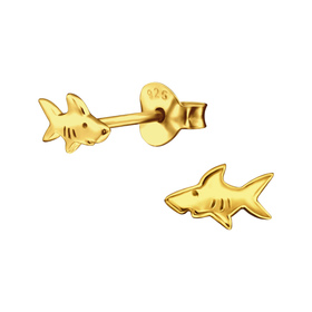 Hai Kinder Ohrringe 925 Silber