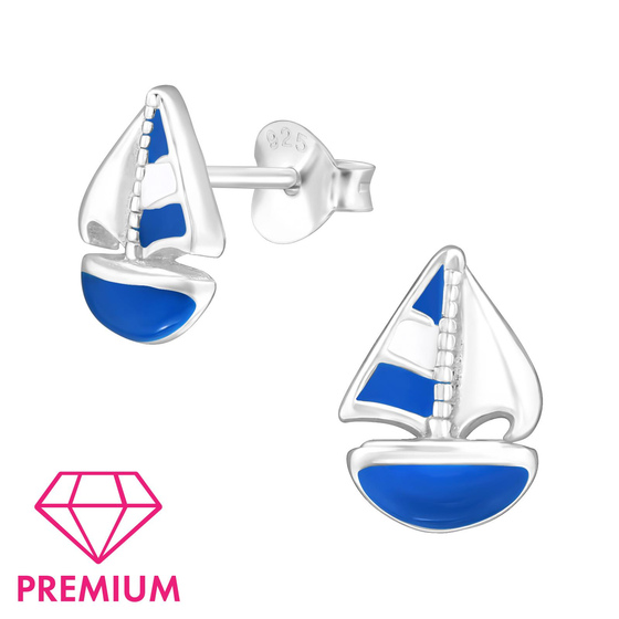 Schiff Kinder Premium Ohrringe 925 Silber