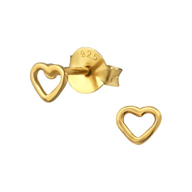 Herz Kinder Ohrringe 925 Silber