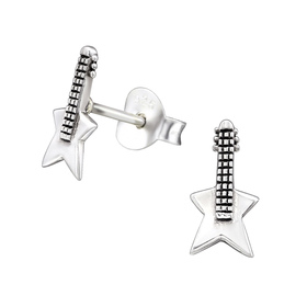 Gitarre Kinder Ohrringe 925 Silber