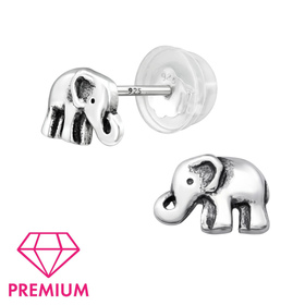Elefant Kinder Premium Ohrringe 925 Silber