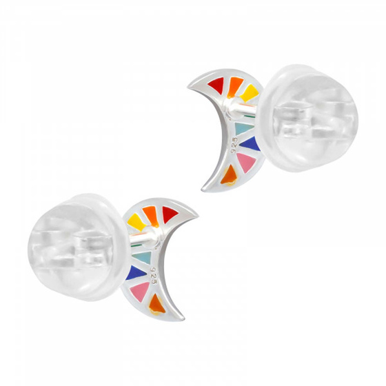 Mond Kinder Premium Ohrringe 925 Silber