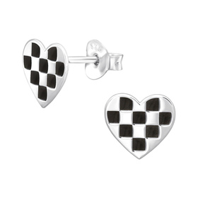 Herz Kinder Ohrringe 925 Silber