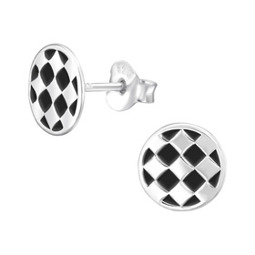 Fu�ball Kinder Ohrringe 925 Silber