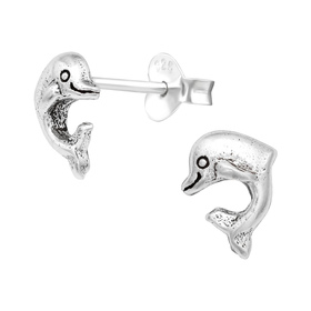 Delfin Kinder Ohrringe 925 Silber