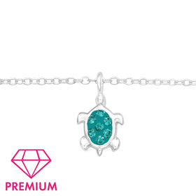 Schildkrte Premium Armband fr Kinder aus 925 Silber