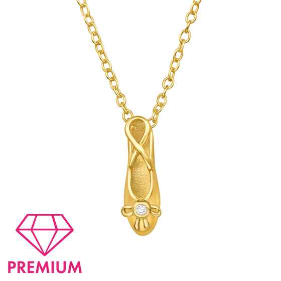 Ballettschuh Kinder Premium Halskette 925 Silber