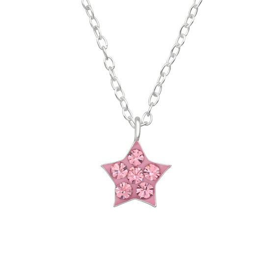 Sterne Kinder Halskette 925 Silber