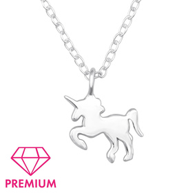 Einh�rner Kinder Premium Halskette 925 Silber
