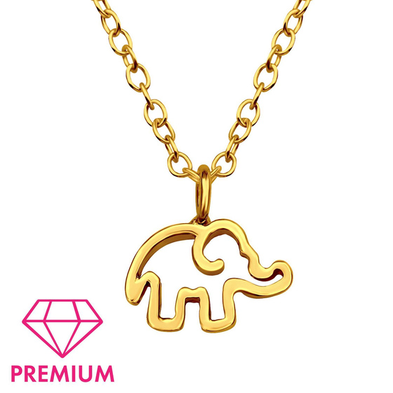 Elefant Kinder Premium Halskette 925 Silber