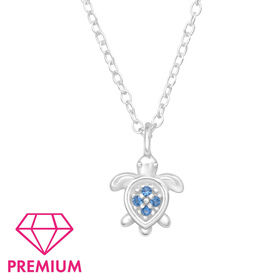 Schildkr�ten Kinder Premium Halskette 925 Silber