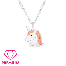 Einh�rner Kinder Premium Halskette 925 Silber