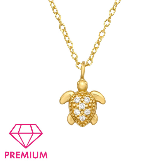 Schildkrten Kinder Premium Halskette 925 Silber