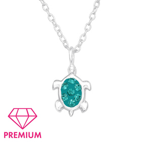 Schildkr�ten Kinder Premium Halskette 925 Silber