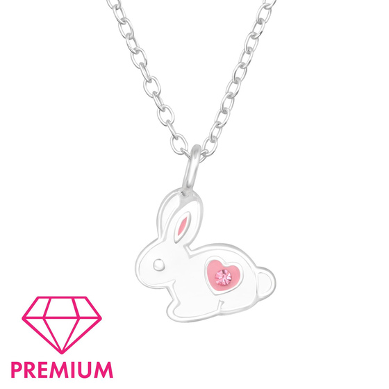 Hase Kinder Premium Halskette 925 Silber