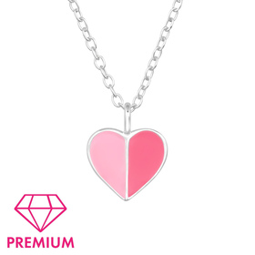 Herzen Kinder Premium Halskette 925 Silber