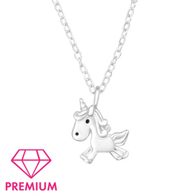Einh�rner Kinder Premium Halskette 925 Silber
