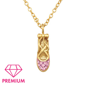 Ballettschuh Kinder Premium Halskette 925 Silber