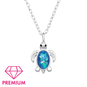 Schildkr�ten Kinder Premium Halskette 925 Silber