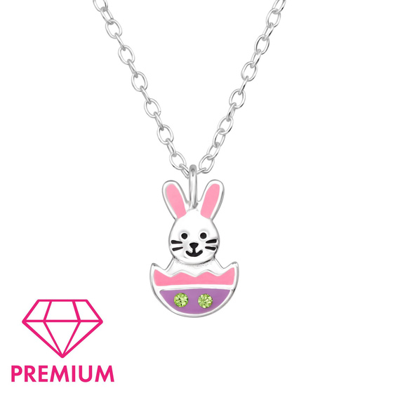 Osterhase Kinder Premium Halskette 925 Silber
