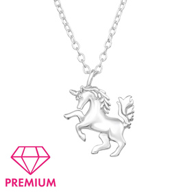 Einh�rner Kinder Premium Halskette 925 Silber