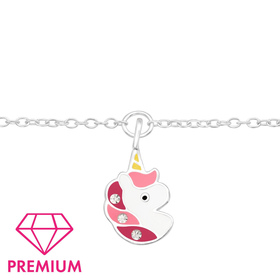 Einhorn Premium Armband für Kinder aus 925 Silber