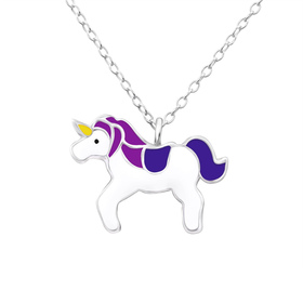 Einhorn Kinder Halskette 925 Silber