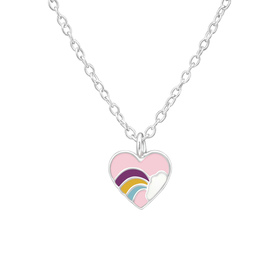 Herz Kinder Halskette 925 Silber