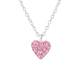 Herz Kinder Halskette 925 Silber