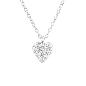 Herz Kinder Halskette 925 Silber