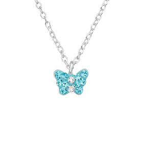 Schmetterling Kinder Halskette 925 Silber