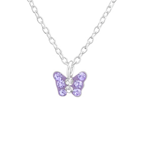 Schmetterling Kinder Halskette 925 Silber