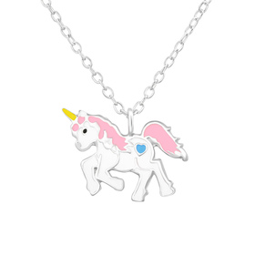 Einhorn Kinder Halskette 925 Silber
