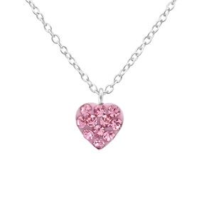 Herz Kinder Halskette 925 Silber