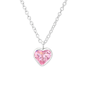Herz Kinder Halskette 925 Silber