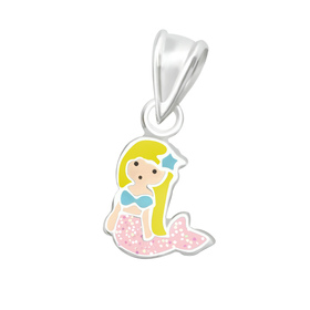 Meerjungfrau Kinder Kettenanhnger 925 Silber