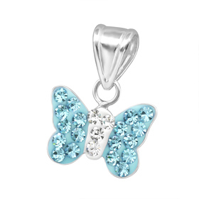 Schmetterling Kinder Kettenanh�nger 925 Silber