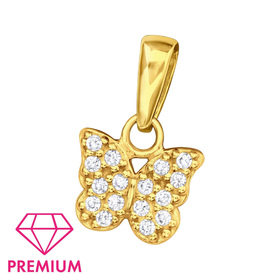 Schmetterling Kinder Premium Kettenanh�nger 925 Silber