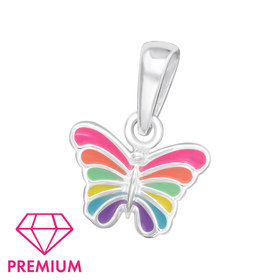 Schmetterling Kinder Premium Kettenanh�nger 925 Silber