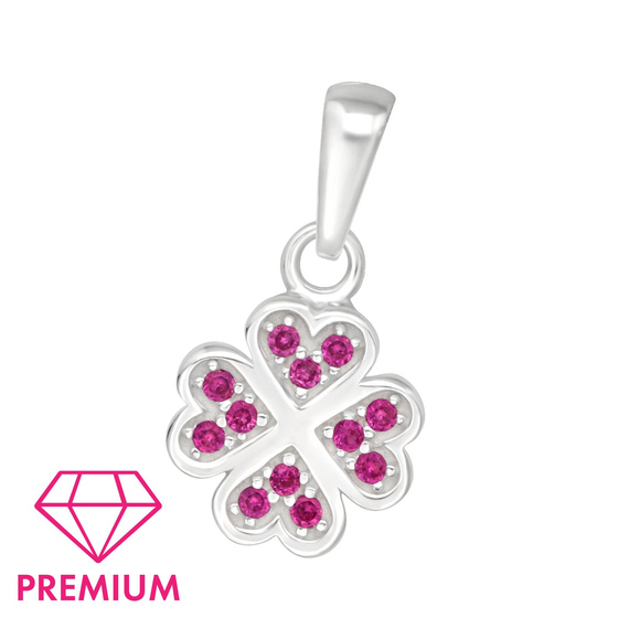 Glcksklee Kinder Premium Kettenanhnger 925 Silber