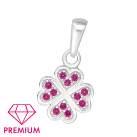 Glcksklee Kinder Premium Kettenanhnger 925 Silber